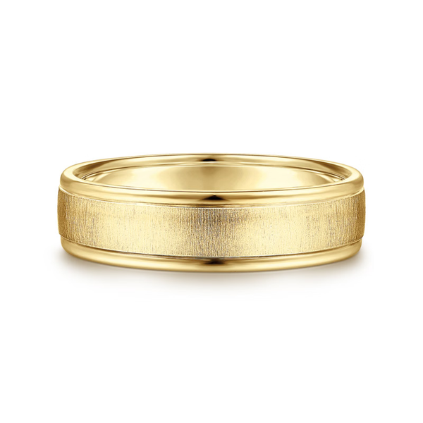 Gabriel Elijah Men's 14K Yellow Gold Wedding Band SVS Fine Jewelry Oceanside, NY
