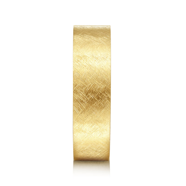 Gabriel Ian Men's 14K Yellow Gold Wedding Band Image 4 SVS Fine Jewelry Oceanside, NY