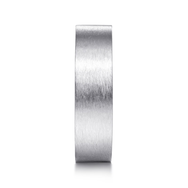 Gabriel Theodore Men's 14K White Gold Wedding Band Image 4 SVS Fine Jewelry Oceanside, NY
