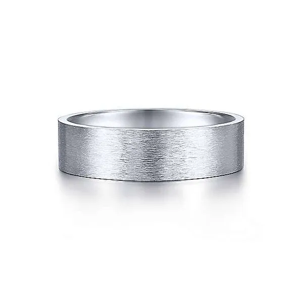 Gabriel Theodore Men's 14K White Gold Wedding Band SVS Fine Jewelry Oceanside, NY