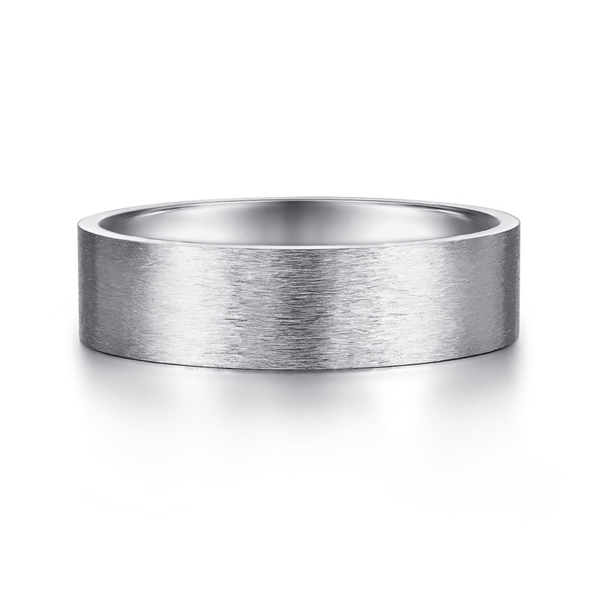 Gabriel Theodore Men's 14K White Gold Wedding Band SVS Fine Jewelry Oceanside, NY