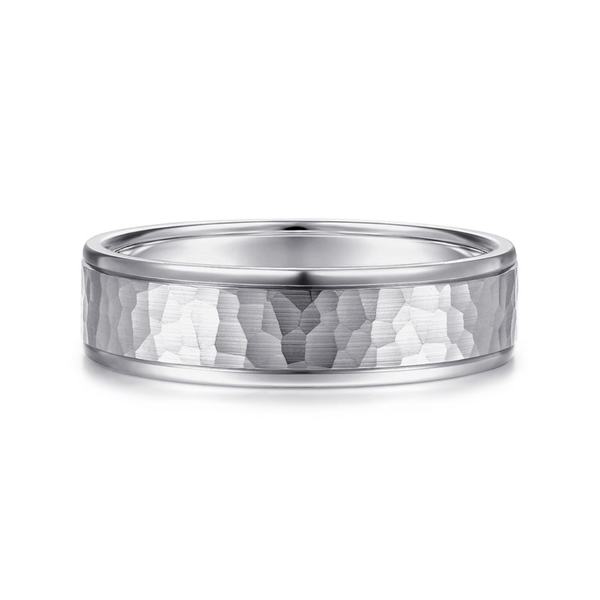 Gabriel George Men's 14K White Gold Wedding Band SVS Fine Jewelry Oceanside, NY