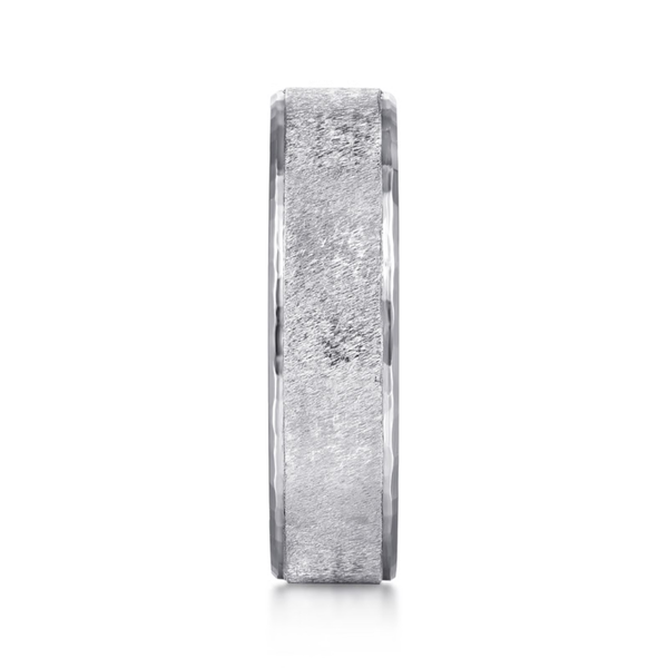 Gabriel Matthew Men's 14K White Gold Wedding Band Image 4 SVS Fine Jewelry Oceanside, NY
