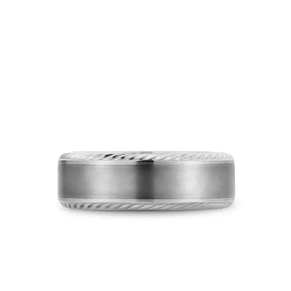 Bleu Royale Collection Gold & Tantalum Wedding Band Image 3 SVS Fine Jewelry Oceanside, NY