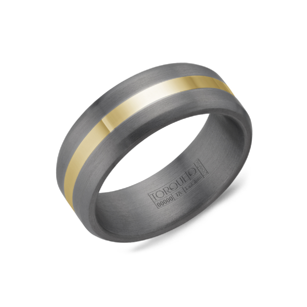 Crown Ring Torque Men's Gold & Tantalum Wedding Band SVS Fine Jewelry Oceanside, NY