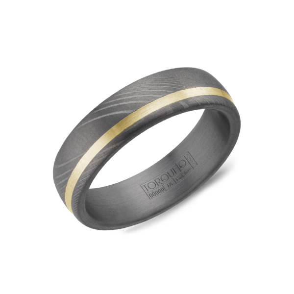 Crown Ring Torque Men's Gold & Tantalum Wedding Band SVS Fine Jewelry Oceanside, NY