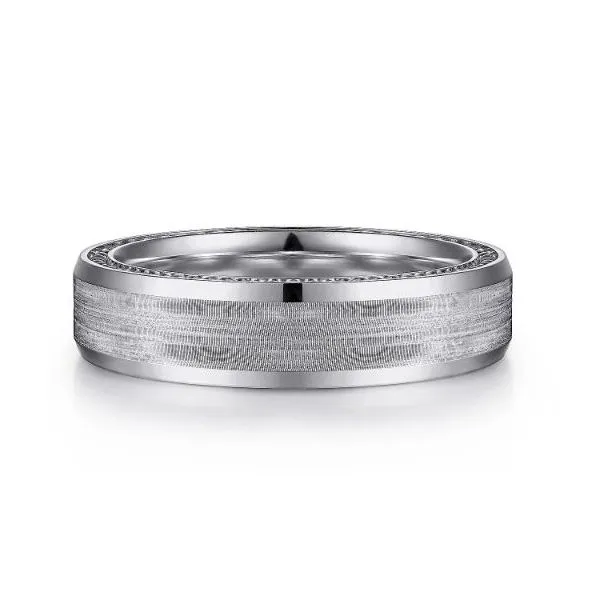 Gabriel Felix White Gold 6 mm Wedding Band SVS Fine Jewelry Oceanside, NY