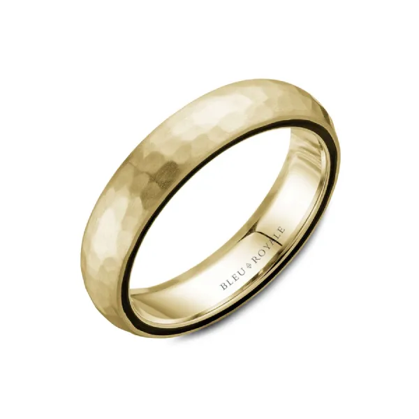 Bleu Royale Collection Gold & Enamel Wedding Band SVS Fine Jewelry Oceanside, NY