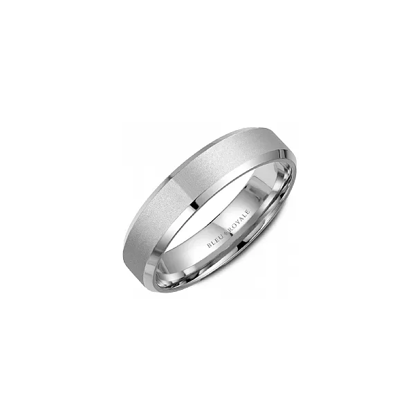 Bleu Royale Collection White Gold 5.5 mm Wedding Band SVS Fine Jewelry Oceanside, NY