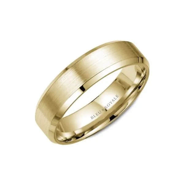 Bleu Royale Collection Yellow Gold Wedding Band SVS Fine Jewelry Oceanside, NY