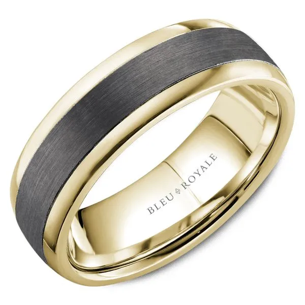 Bleu Royale Collection Gold & Tantalum Wedding Band SVS Fine Jewelry Oceanside, NY