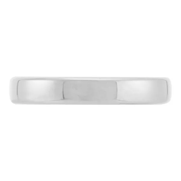 Men's White Gold 4 mm Wedding Band SVS Fine Jewelry Oceanside, NY