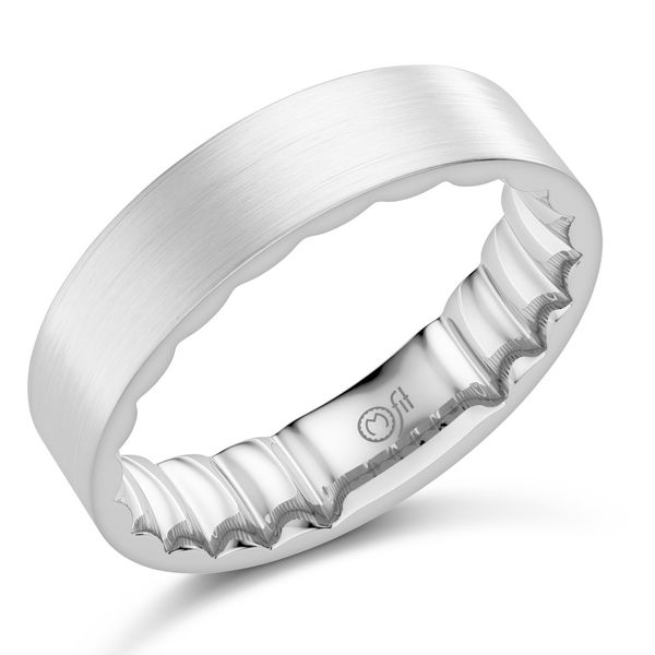 MFIT Men's White Gold 5.5 mm Wedding Band SVS Fine Jewelry Oceanside, NY