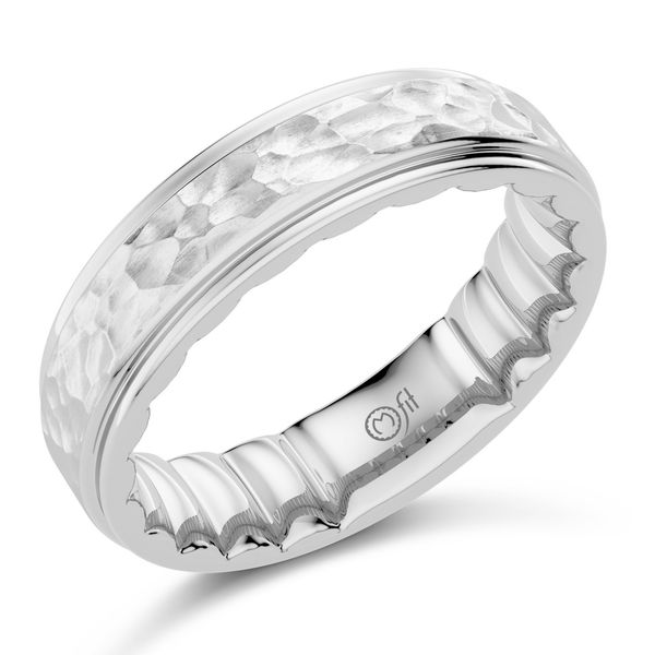 MFIT Men's White Gold 6 mm Wedding Band SVS Fine Jewelry Oceanside, NY