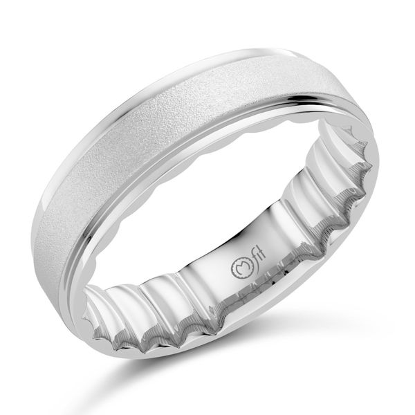 MFIT Men's White Gold 6 mm Wedding Band SVS Fine Jewelry Oceanside, NY