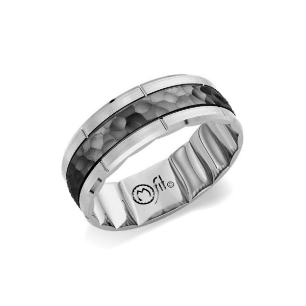 MFIT Men's White Gold 8 mm Wedding Band SVS Fine Jewelry Oceanside, NY