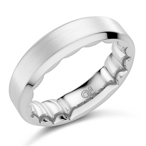 MFIT Men's White Gold 6 mm Wedding Band SVS Fine Jewelry Oceanside, NY