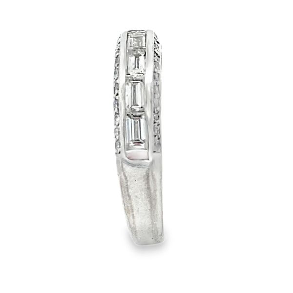 18K White Gold Wedding Band Image 3 SVS Fine Jewelry Oceanside, NY