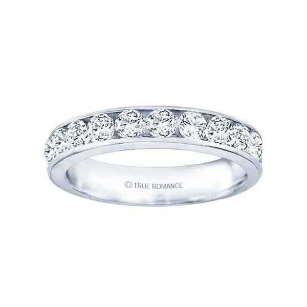 True Romance 14K White Gold Channel Wedding Band SVS Fine Jewelry Oceanside, NY