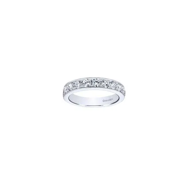 Gabriel & Co. Victorian 14K White Gold Anniversary Band Image 4 SVS Fine Jewelry Oceanside, NY