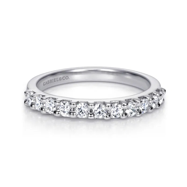 Gabriel & Co. 11 Stone Shared Prong Diamond Anniversary Band SVS Fine Jewelry Oceanside, NY