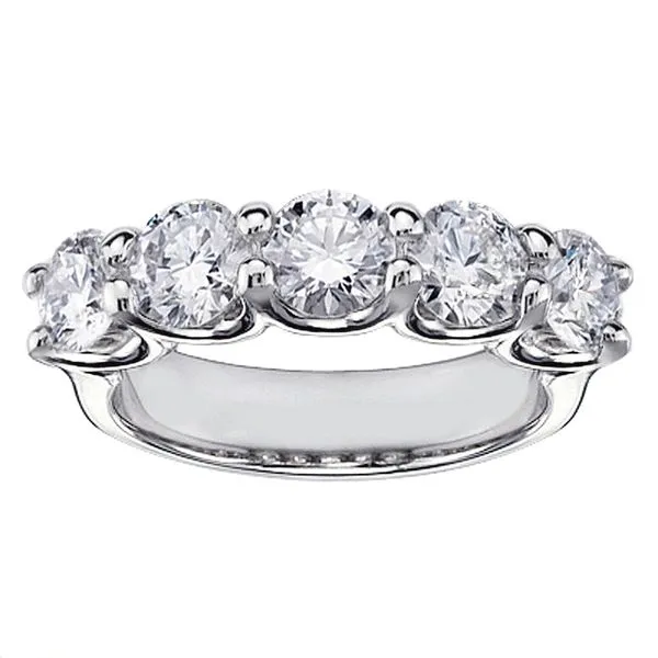 Forevermark Five Stone Diamond Wedding Band, .73ctw - Size 6.5 SVS Fine Jewelry Oceanside, NY