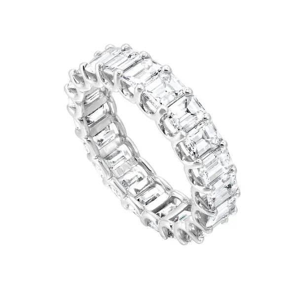 Emerald Cut Diamond Eternity Band, 5.24ctw Image 2 SVS Fine Jewelry Oceanside, NY