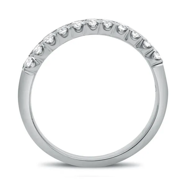 White Gold Diamond Wedding Band Image 3 SVS Fine Jewelry Oceanside, NY