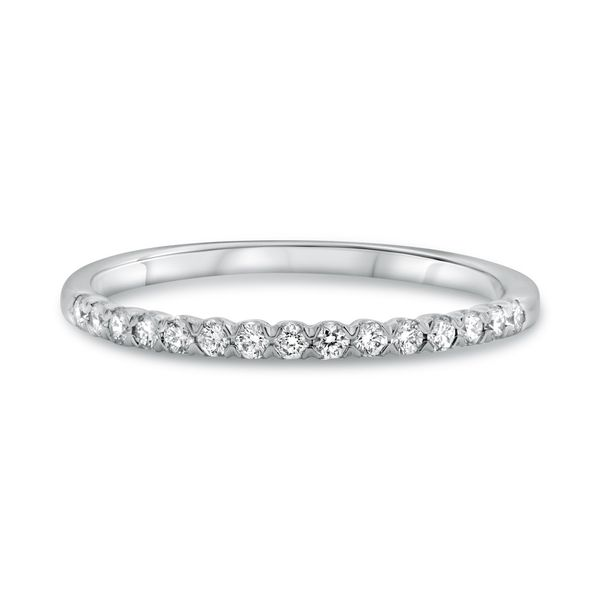 White Gold Diamond Wedding Band Image 2 SVS Fine Jewelry Oceanside, NY