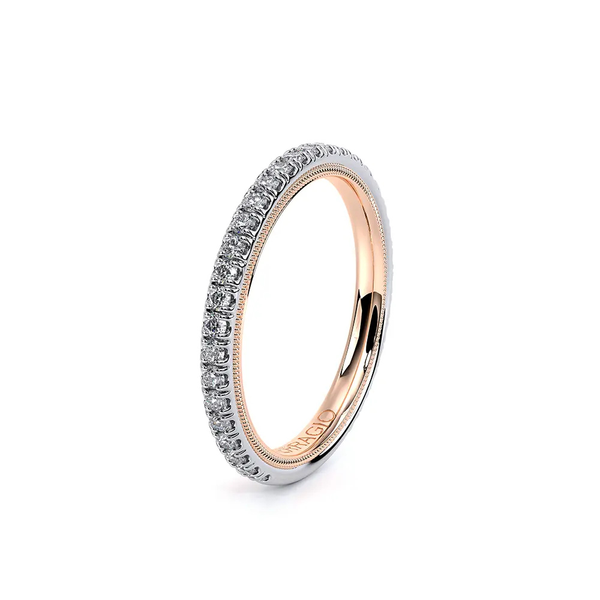 Verragio Tradition Diamond Wedding Band in 14K Two Tone Gold Image 2 SVS Fine Jewelry Oceanside, NY