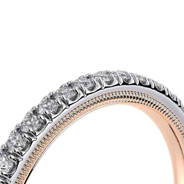 Verragio Tradition Diamond Wedding Band in 14K Two Tone Gold Image 4 SVS Fine Jewelry Oceanside, NY