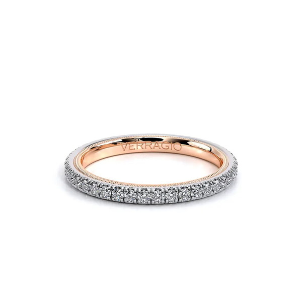Verragio Tradition Diamond Wedding Band in 14K Two Tone Gold SVS Fine Jewelry Oceanside, NY