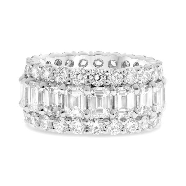 Platinum and Diamond Triple Row Eternity Band SVS Fine Jewelry Oceanside, NY