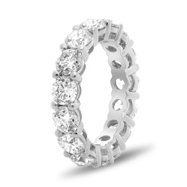 14K White Gold Diamond Eternity Band Image 3 SVS Fine Jewelry Oceanside, NY