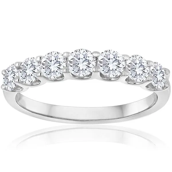 Forevermark Seven Stone Diamond Wedding Band, .71ctw size 6.5 SVS Fine Jewelry Oceanside, NY
