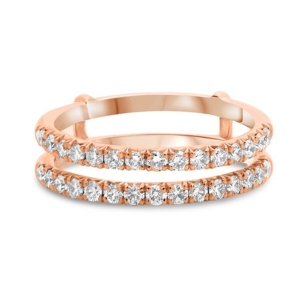 14K Rose Gold Diamond Insert Wedding Band SVS Fine Jewelry Oceanside, NY