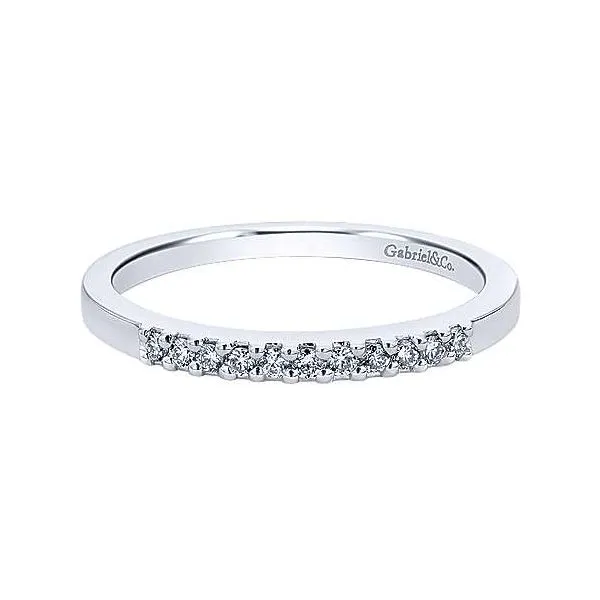 Gabriel & Co. Contemporary White Gold Diamond Band SVS Fine Jewelry Oceanside, NY