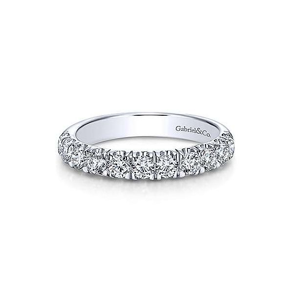 Gabriel & Co. Contemporary White Gold Diamond Band SVS Fine Jewelry Oceanside, NY