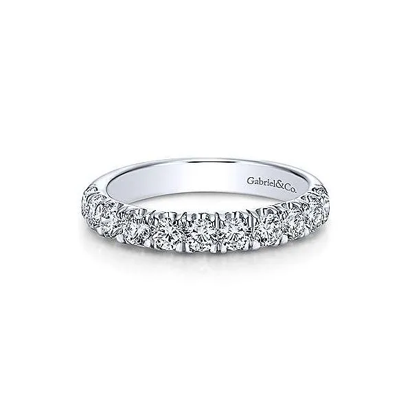 Gabriel & Co. Contemporary White Gold Diamond Band SVS Fine Jewelry Oceanside, NY