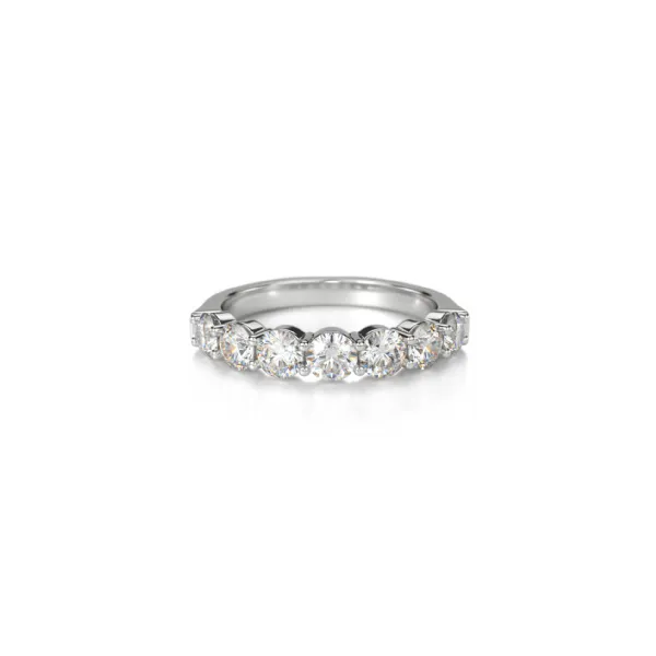 Crown Ring 14K White Gold Diamond Wedding Band SVS Fine Jewelry Oceanside, NY