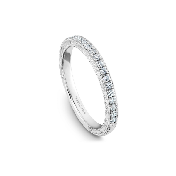 Noam Carver 14K White Gold & Diamond Wedding Band SVS Fine Jewelry Oceanside, NY