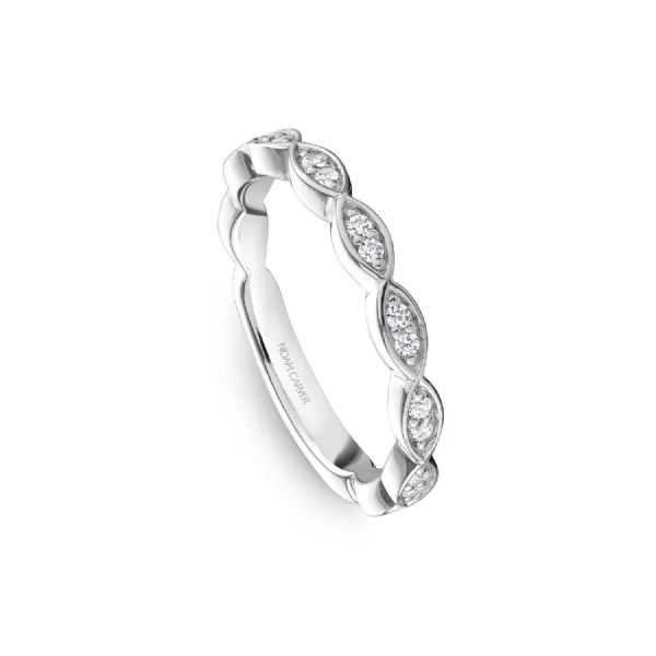 Noam Carver 14K White Gold & Diamond Wedding Band SVS Fine Jewelry Oceanside, NY