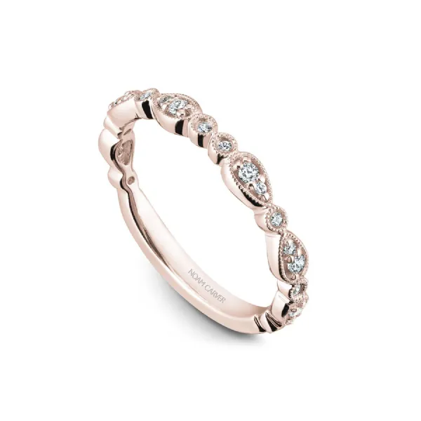 Noam Carver 14K Rose Gold & Diamond Wedding Band SVS Fine Jewelry Oceanside, NY
