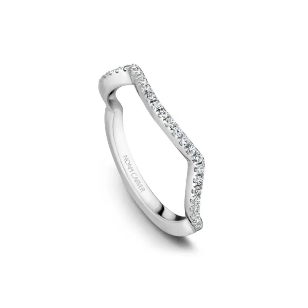 Noam Carver 14K White Gold & Diamond Wedding Band SVS Fine Jewelry Oceanside, NY