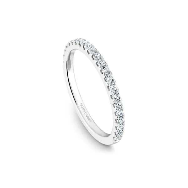 Noam Carver 14K White Gold & Diamond Wedding Band SVS Fine Jewelry Oceanside, NY