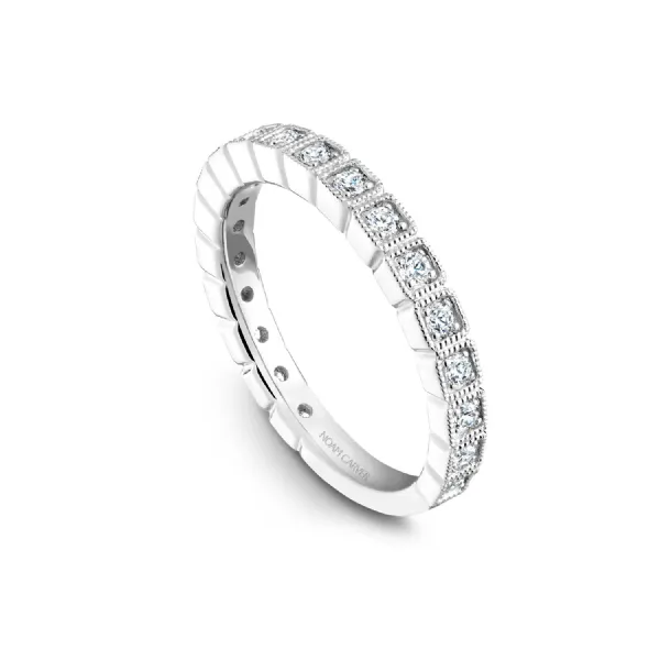 Noam Carver 14K White Gold & Diamond Wedding Band SVS Fine Jewelry Oceanside, NY