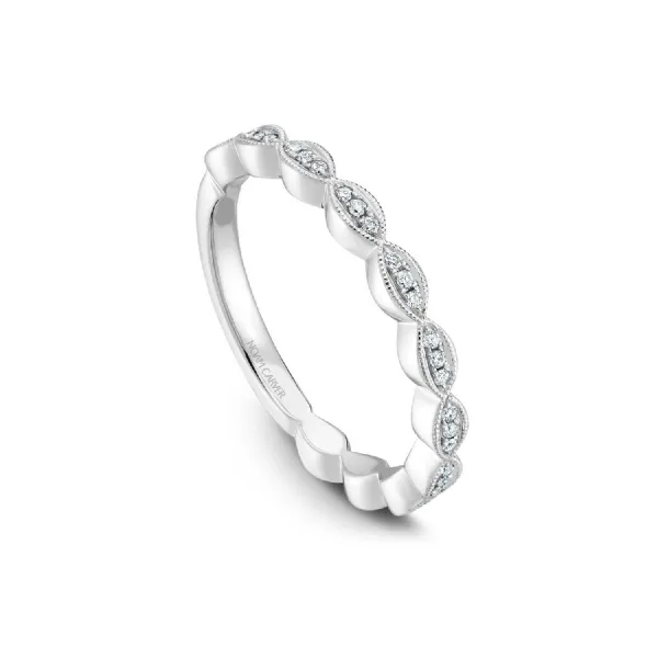 Noam Carver 14K White Gold & Diamond Wedding Band SVS Fine Jewelry Oceanside, NY