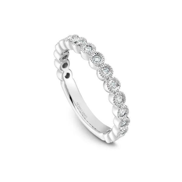 Noam Carver 14K White Gold & Diamond Wedding Band SVS Fine Jewelry Oceanside, NY