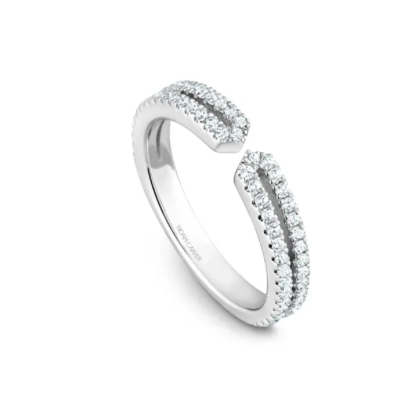 Noam Carver 14K White Gold & Diamond Wedding Band SVS Fine Jewelry Oceanside, NY