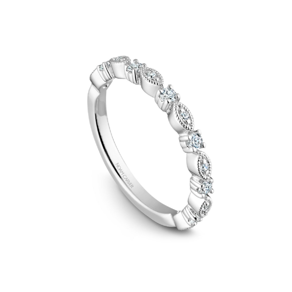 Noam Carver 14K White Gold & Diamond Wedding Band SVS Fine Jewelry Oceanside, NY